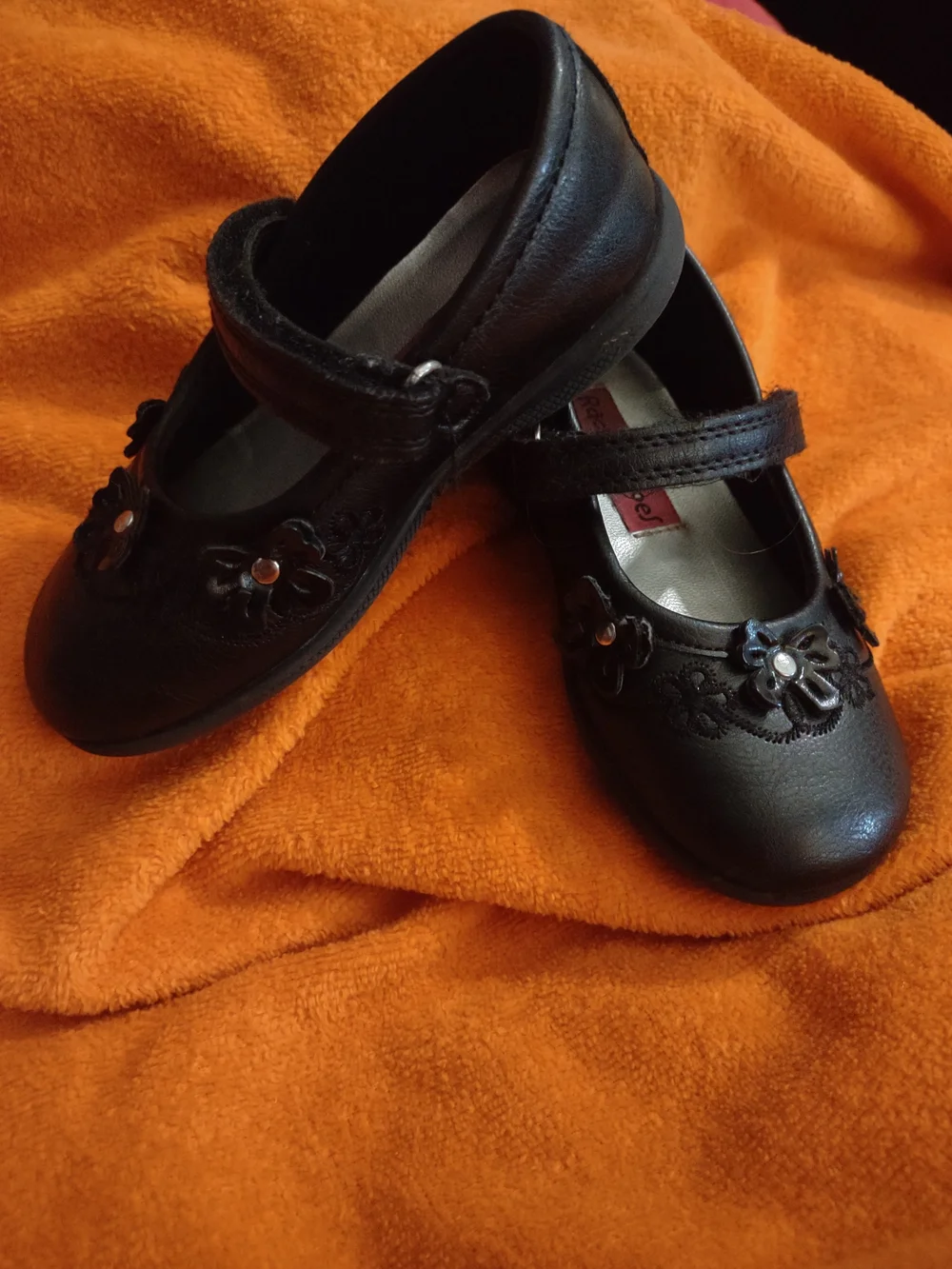 Rachel Shoes Black 8C Girls' Dress Shoes